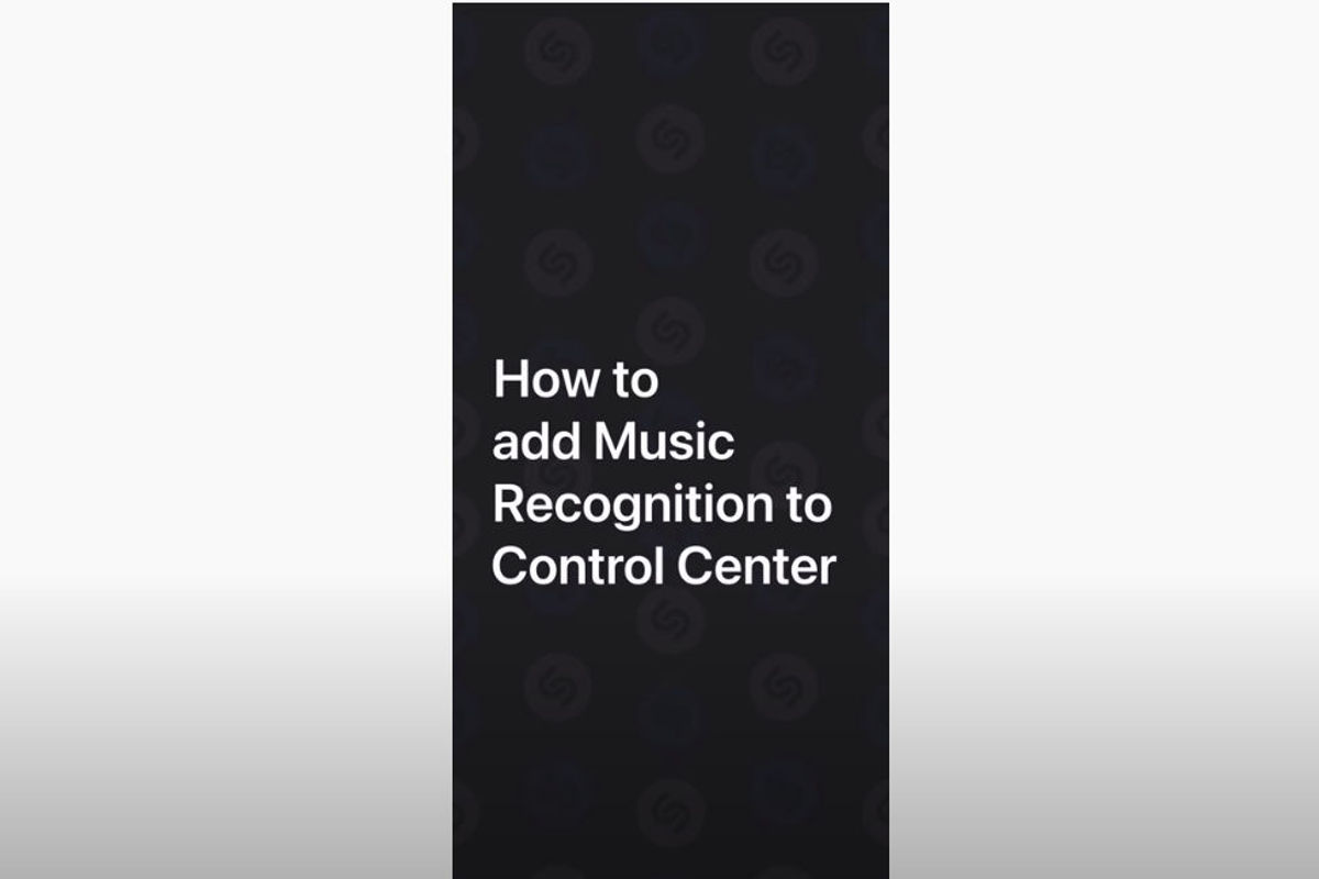 How to add Music Recognition to Control Center on iPhone