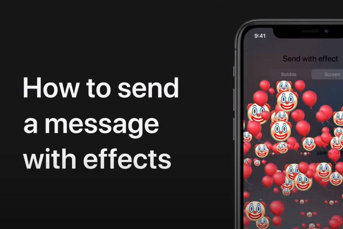 How to send a message with effects on iPhone